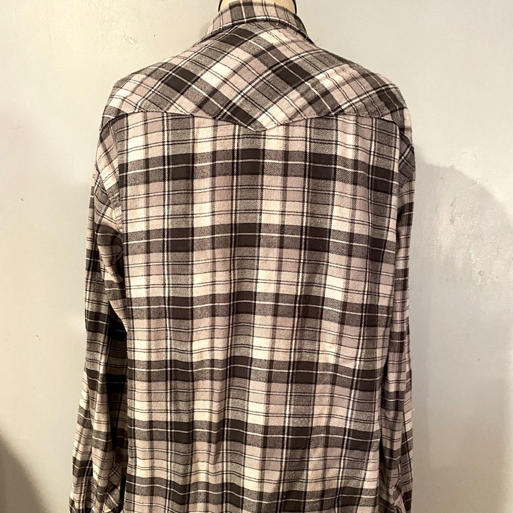Mens Medium Flannel button down - Picture 2 of 4